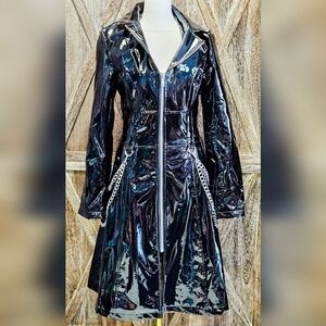 NWT TEMPTRESS TRIUMPH TRENCH COAT WIDOW X DOLLS KILL SOLD OUT !